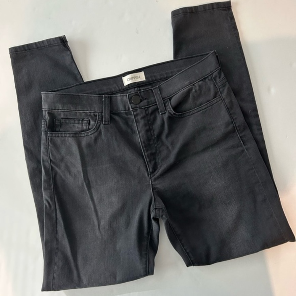 CRIPPEN WOMENS BLACK SKINNY JEANS SIZE 27 LIKE NEW